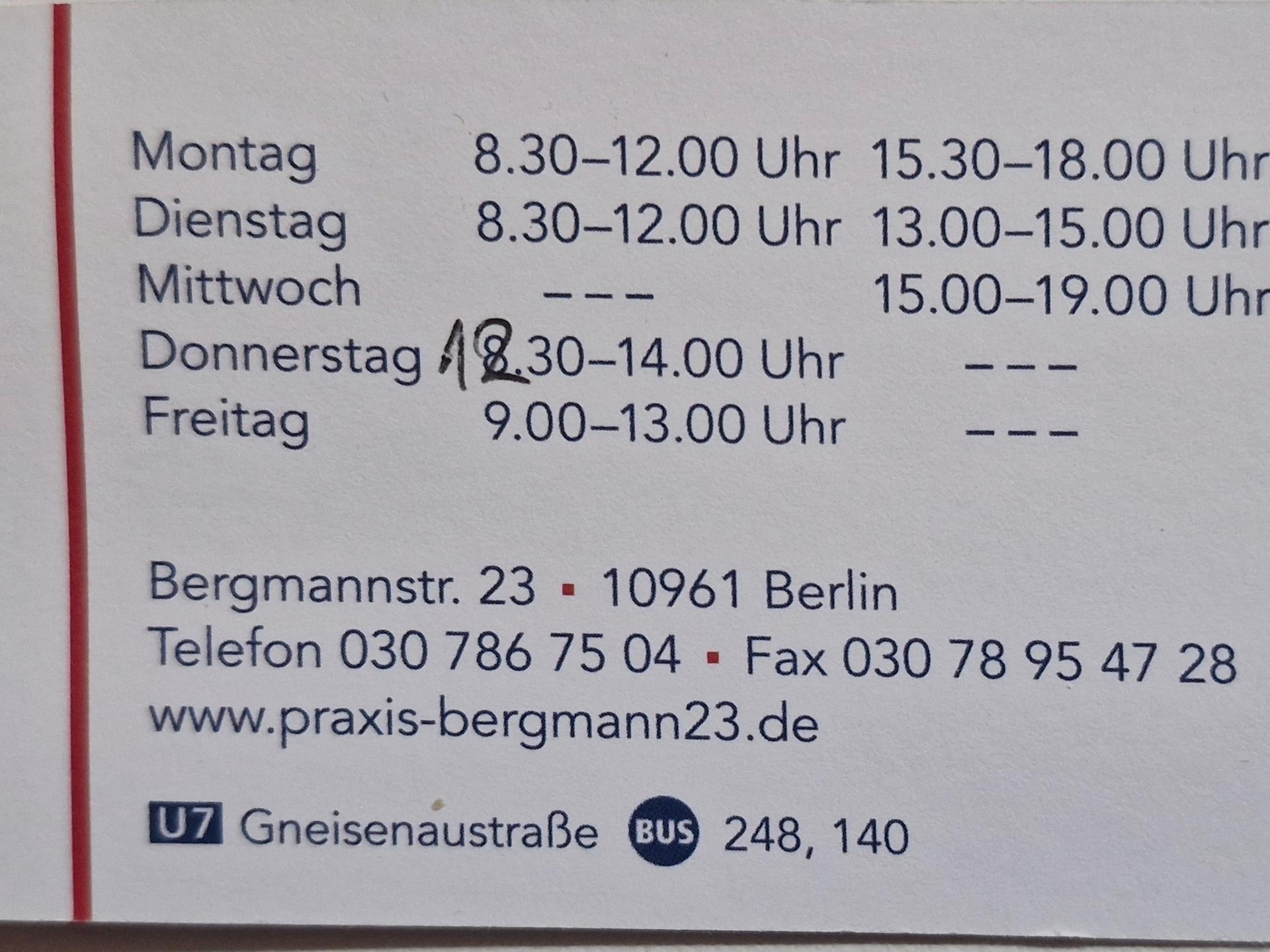Ansicht 1 von Praxis Bergmann 23