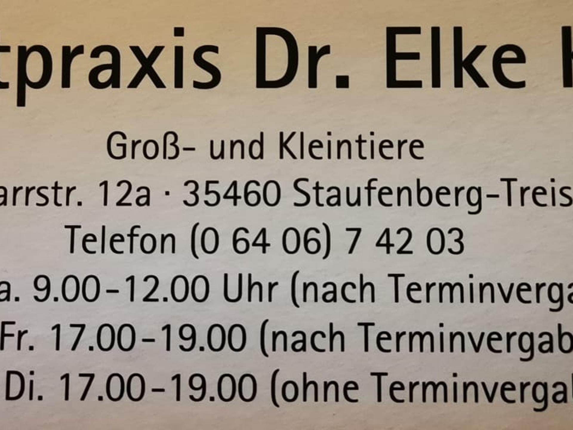 Ansicht 1 von Dr.med.vet. Elke Karger Tierärztin