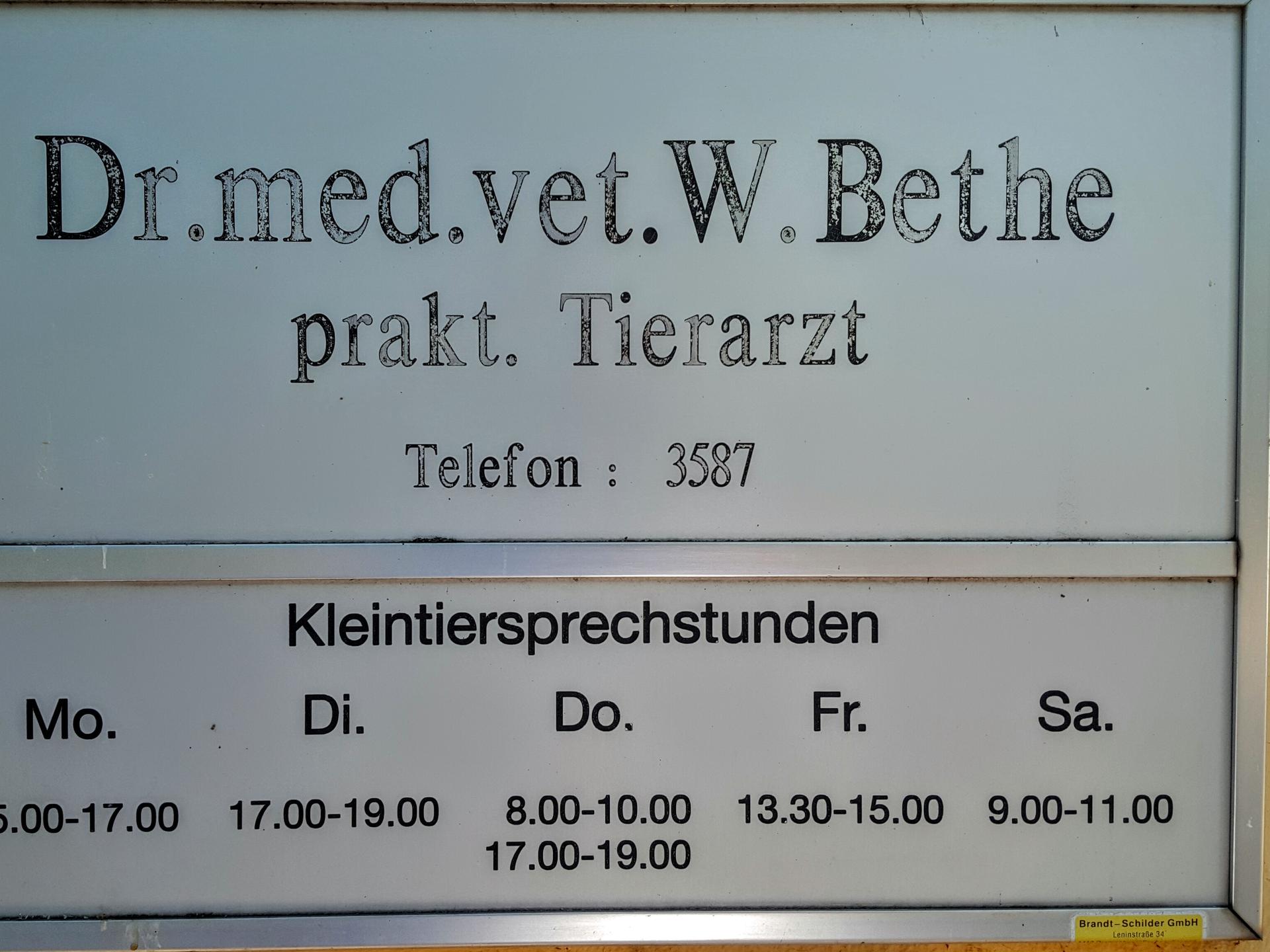 Ansicht 3 von Dr.med.vet. Wolfgang Bethe Tierarzt