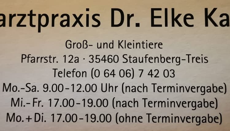 Vorschau von Dr.med.vet. Elke Karger Tierärztin