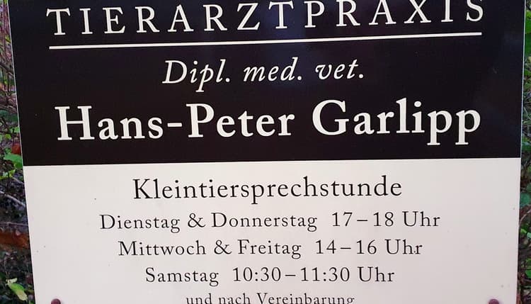 Vorschau von Dipl.med vet.Hans-Peter Garlipp